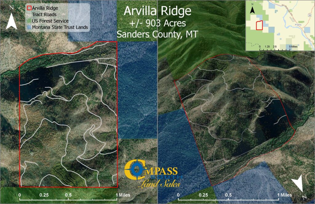 Arvilla Ridge Tract Location Map 