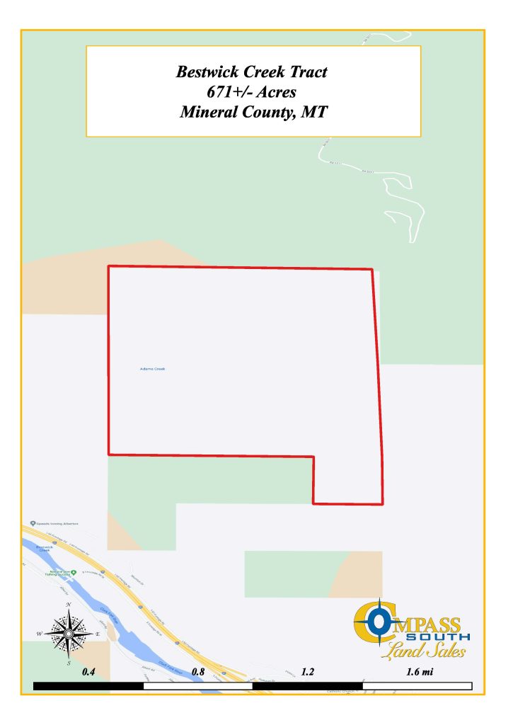 Bestwick Creek Tract Location Map 