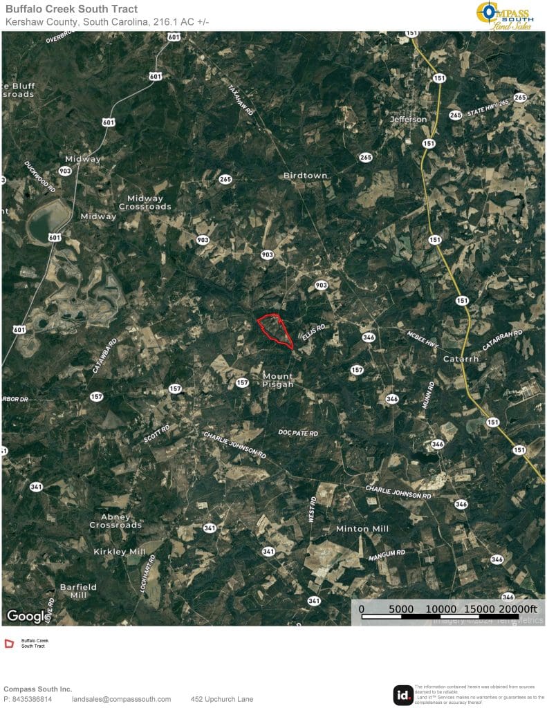 Buffalo Creek South Tract Location 