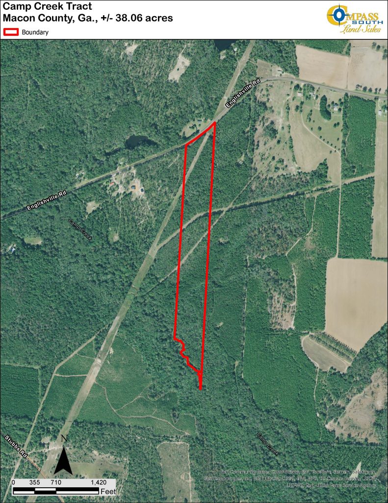 Camp Creek Tract Aerial Map 
