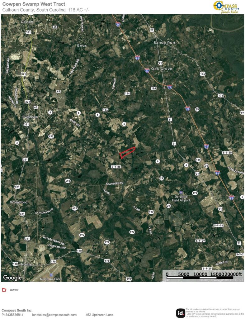 Cowpen Swamp West Tract Location Map 2