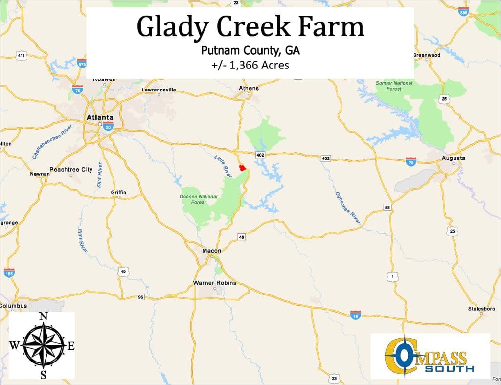 Glady Creek Farm Location Map 1