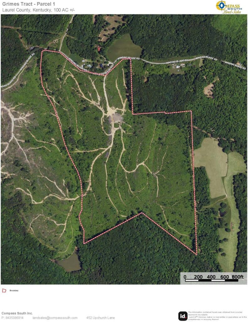 Grimes Tract – Parcel 1 Aerial Map 