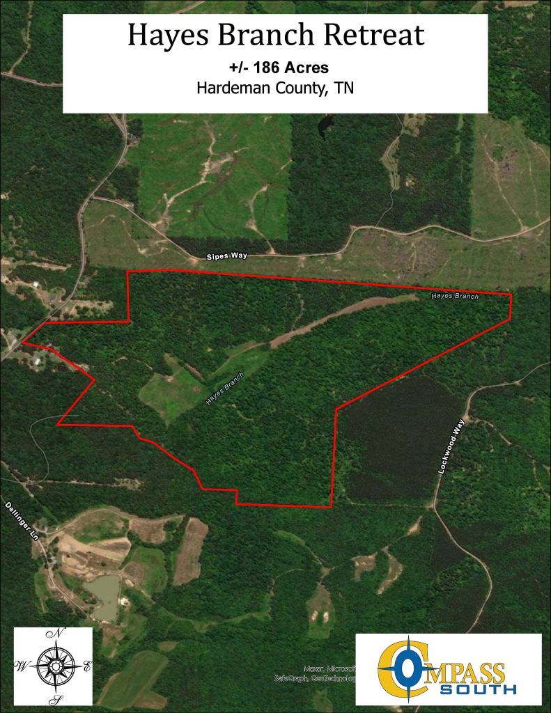 Hayes Branch Retreat Aerial Map 