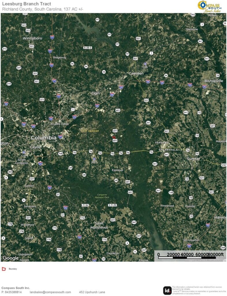 Leesburg Branch Tract Location Map 1