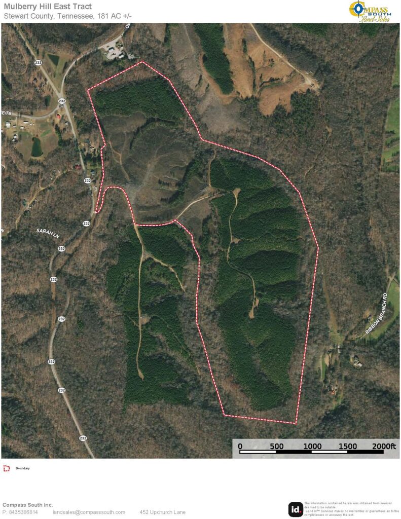 Mulberry Hill East Tract Aerial Map 1