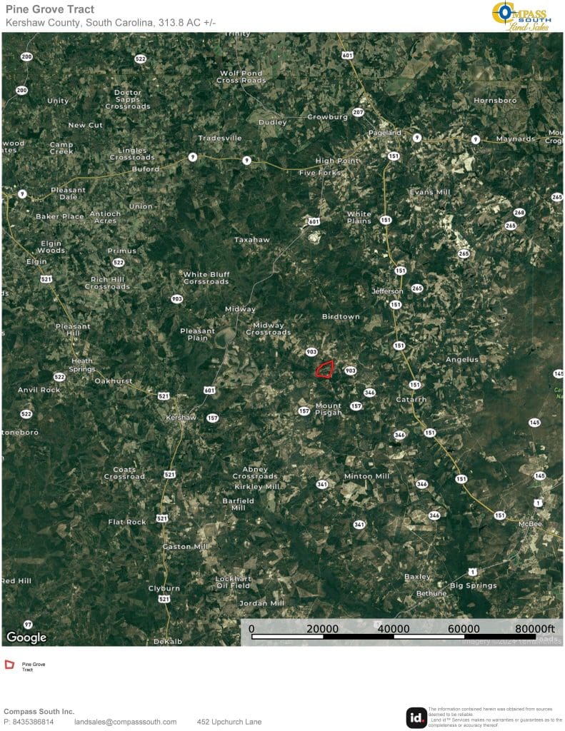 Pine Grove Tract Location Map 