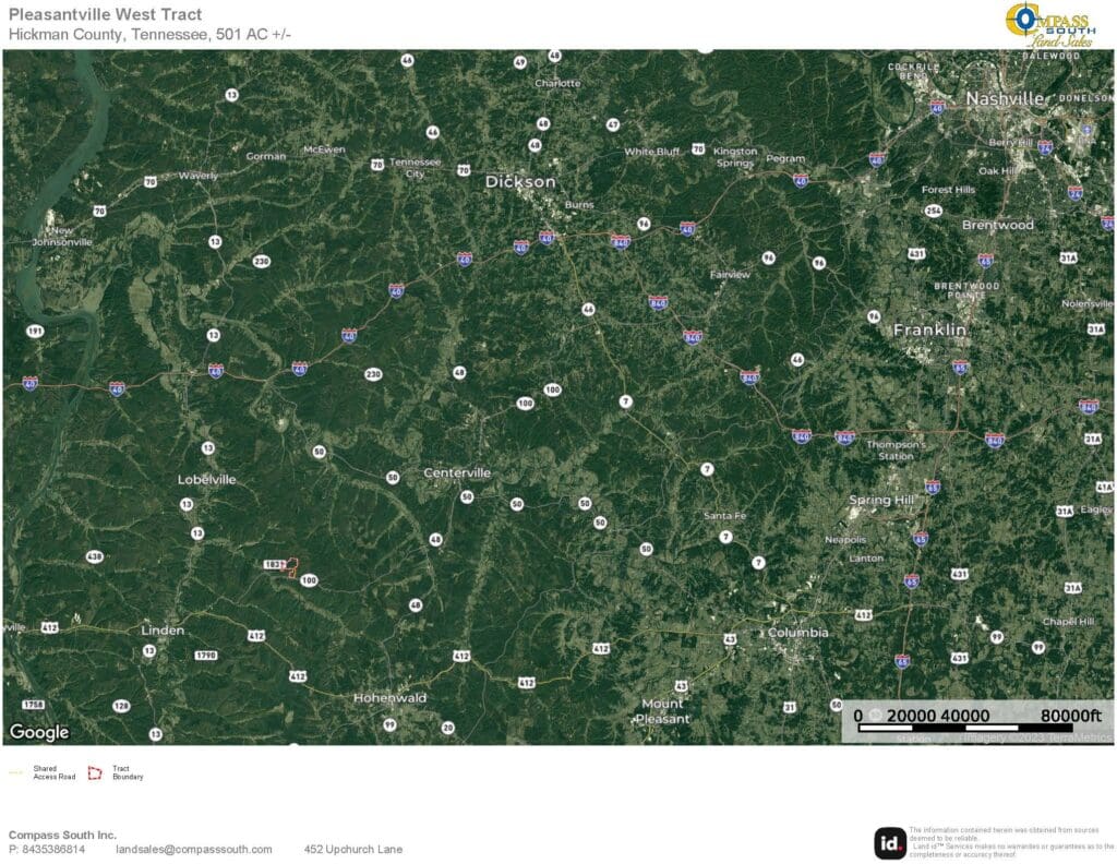 Pleasantville West Tract Location Map 1