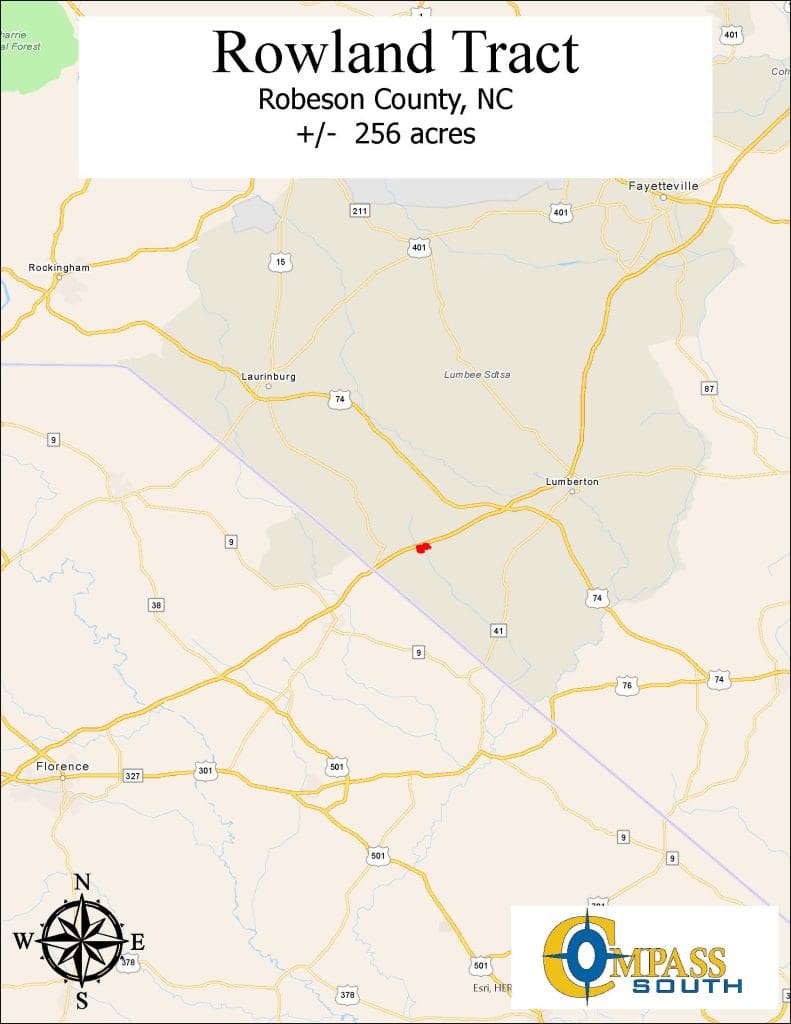 Rowland Tract Location Map 