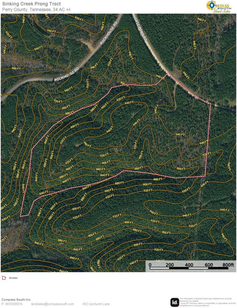 Sinking Creek Prong Tract Aerial Map 