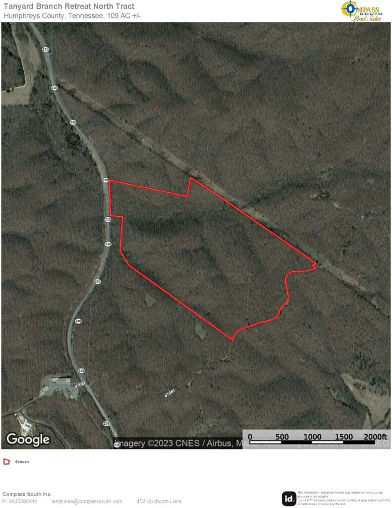 Tanyard Branch Retreat North Aerial Map 1