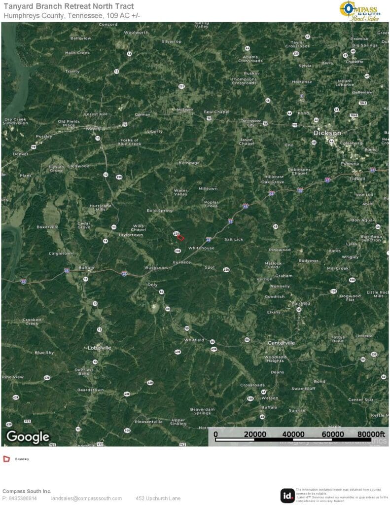 Tanyard Branch Retreat North Location Map 2