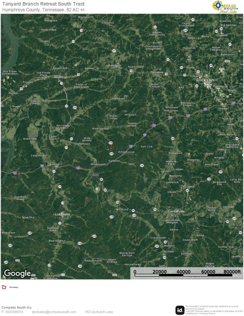 Tanyard Branch Retreat South Location Map 2