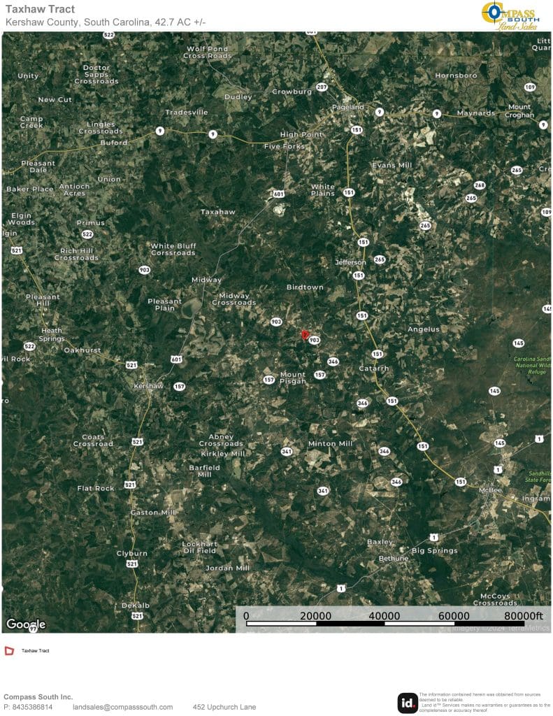 Taxhaw Tract Location Map 