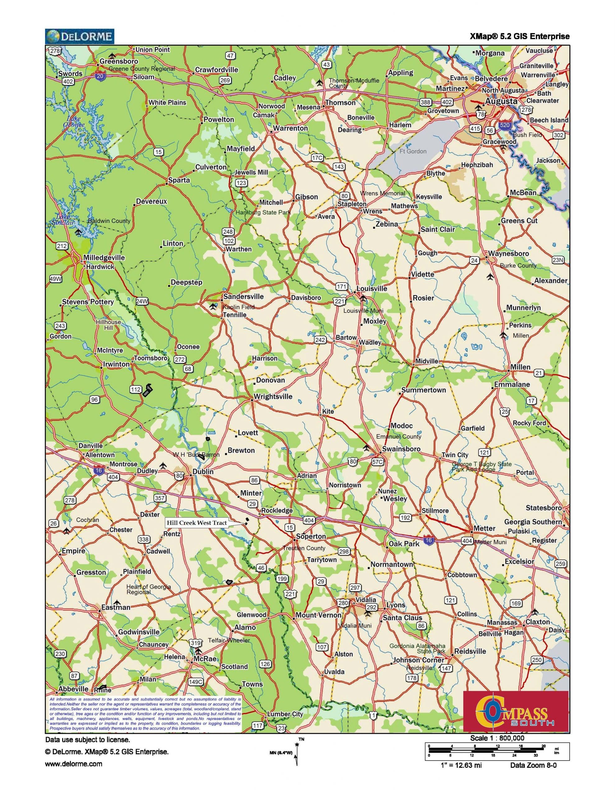 Hill Creek West Location Map 2