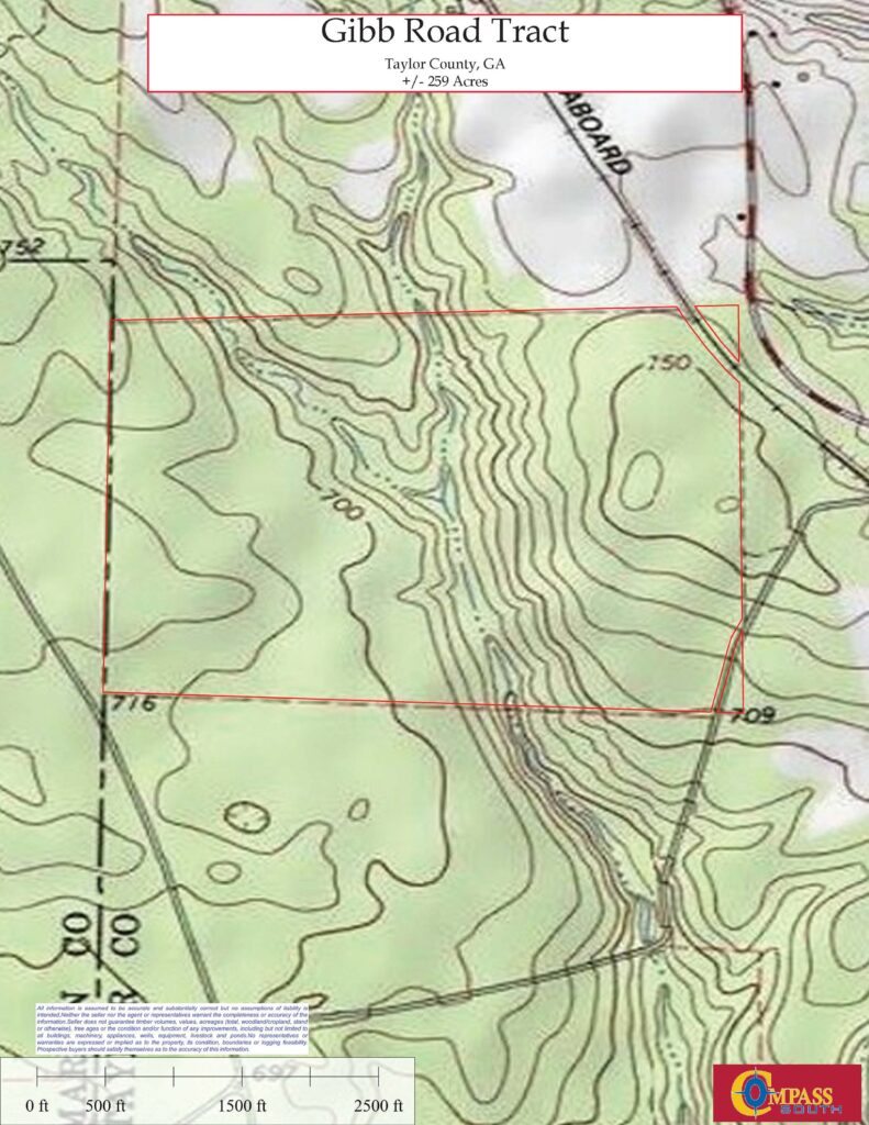 Gibb Road Tract Topo Map 