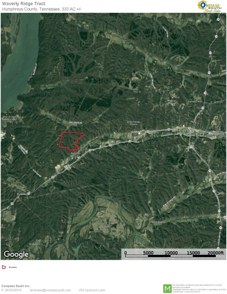 Waverly Ridge Tract Location Map 2