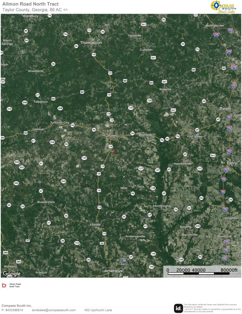 Allmon Road North Tract Location Map 