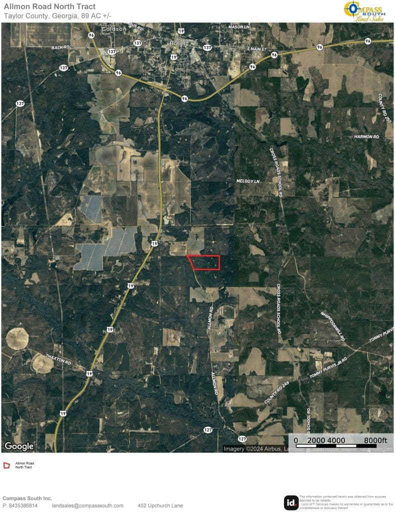 Allmon Road North Tract Location Map 2