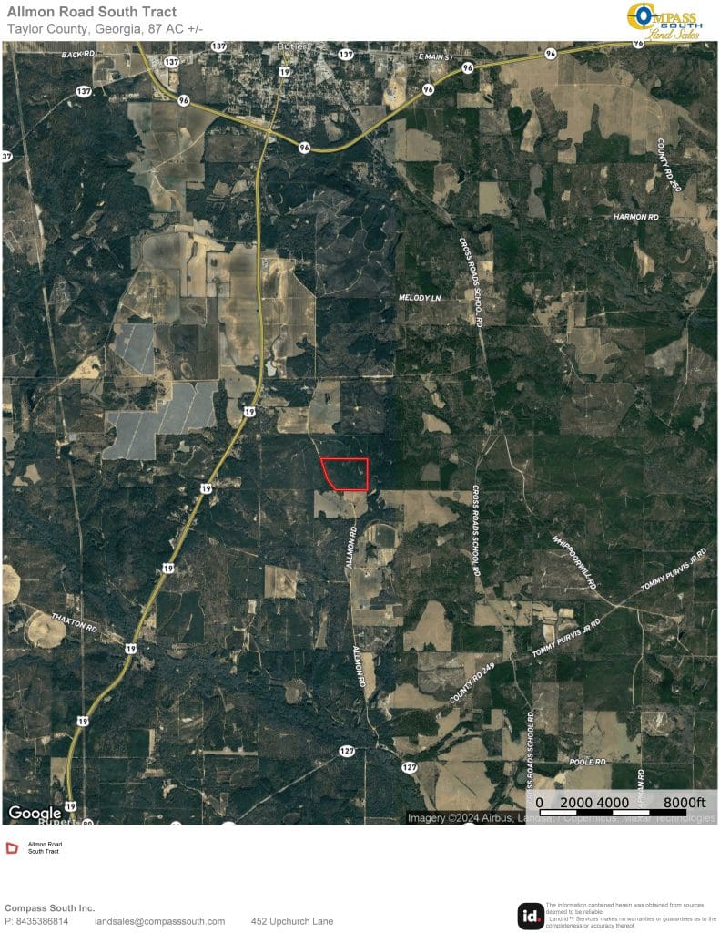 Allmon Road South Tract Location Map 2