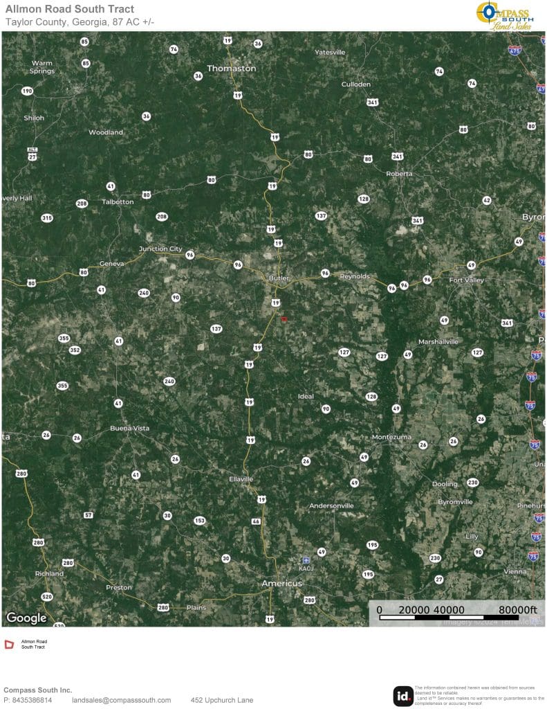 Allmon Road South Tract Location Map 1