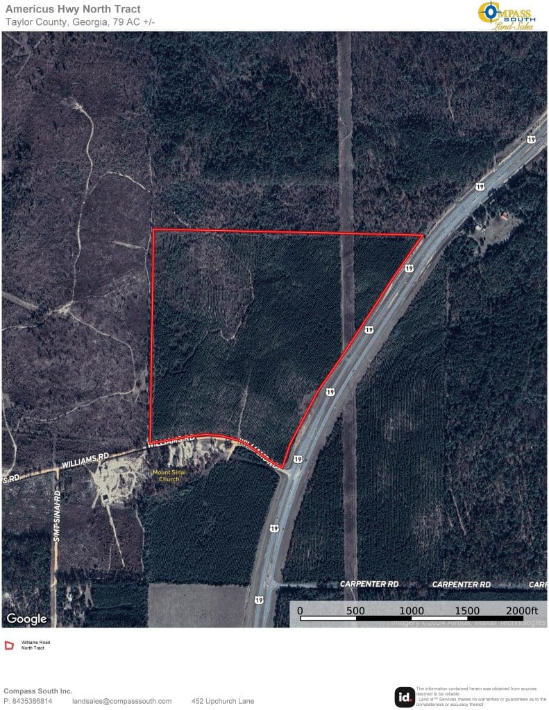 Americus Hwy North Tract Aerial Map 