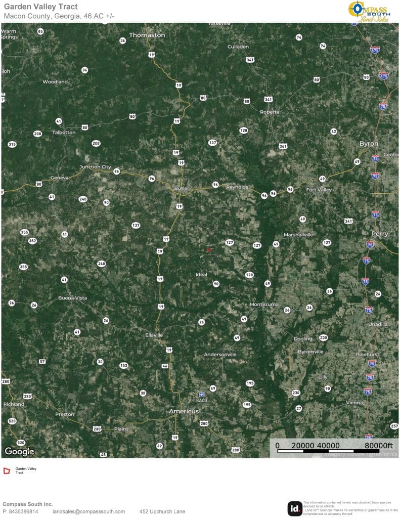 Garden Valley Tract Location Map 