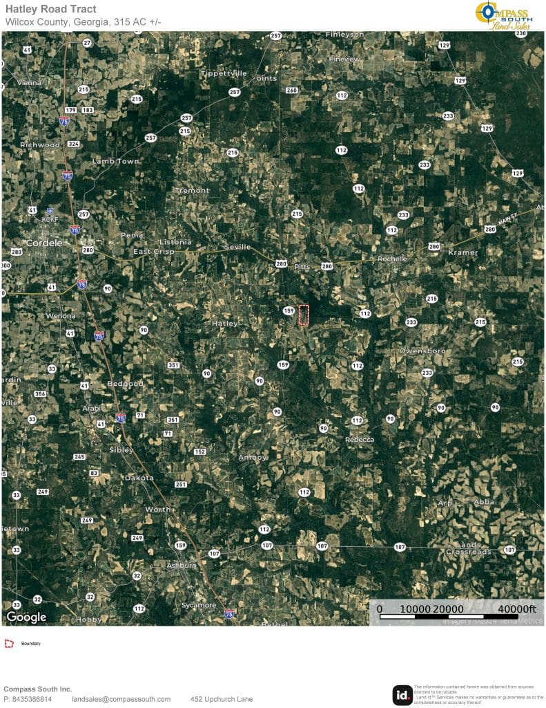 Hatley Road Tract Location Map 2