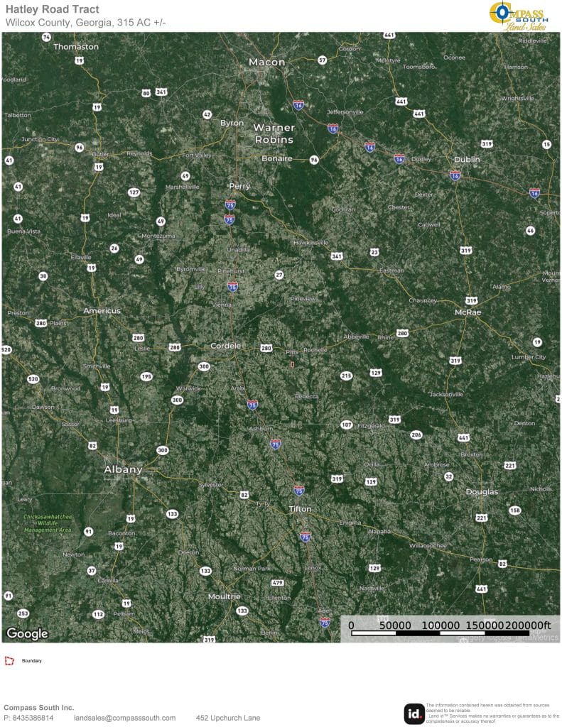 Hatley Road Tract Location Map 