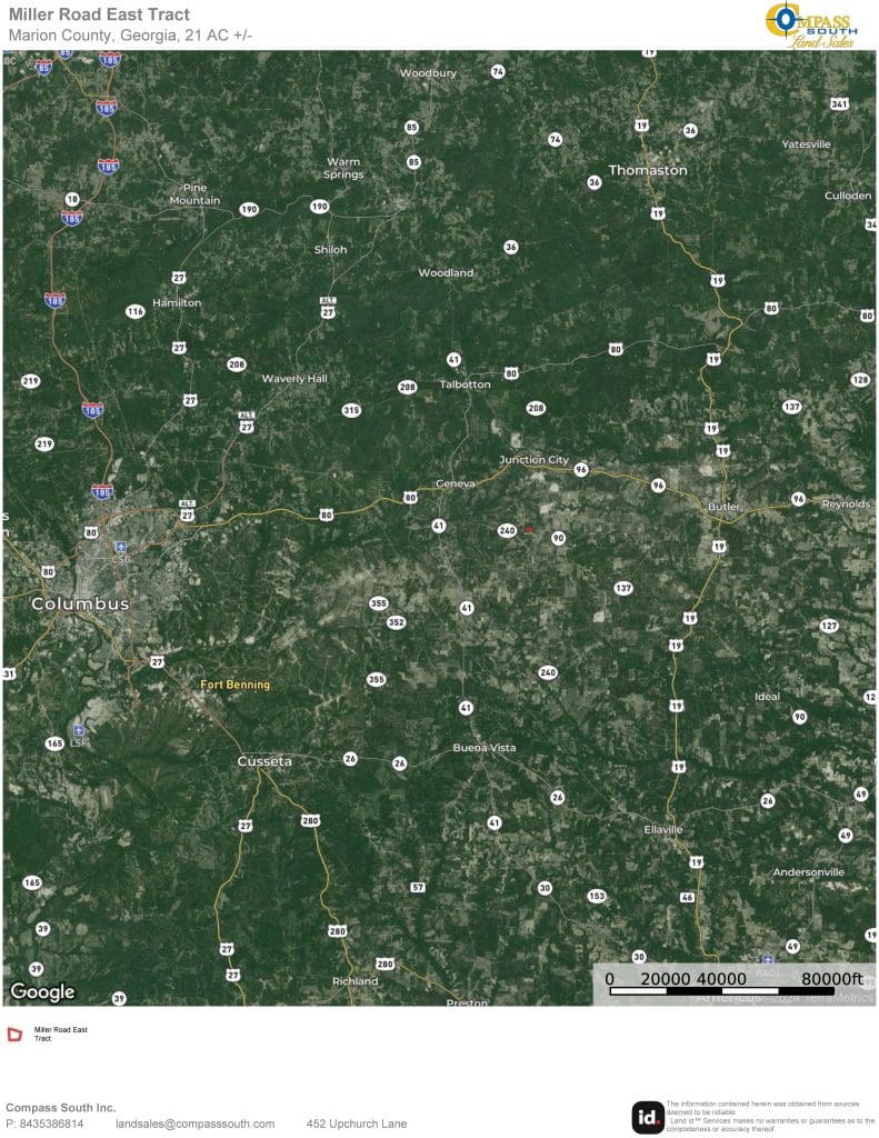 Miller Road East Tract Location Map 