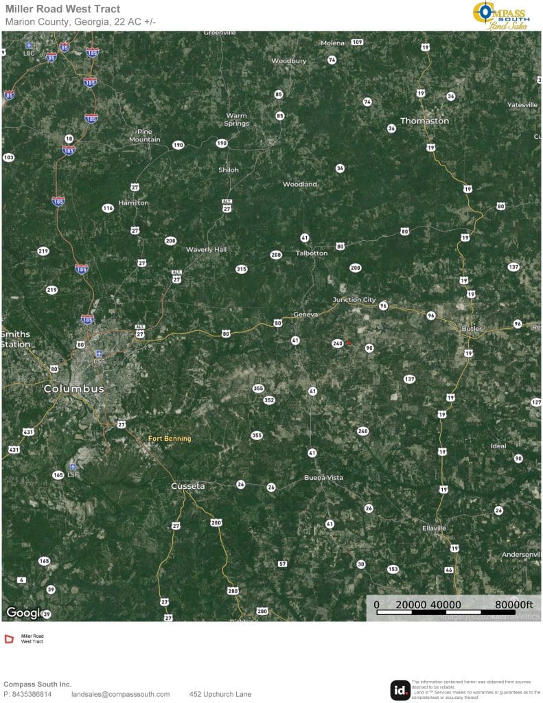 Miller Road West Tract Location Map 1