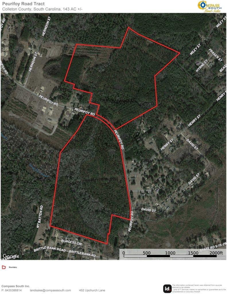 Peurifoy Road Tract Aerial Map 