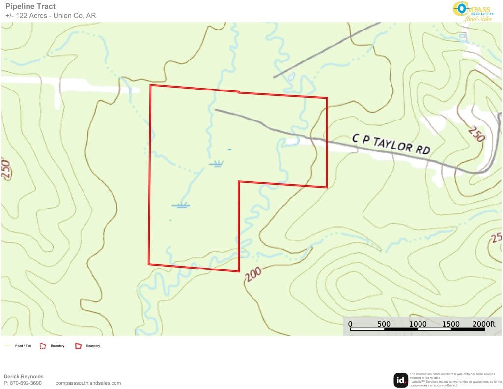 Pipeline Tract Topo Map 