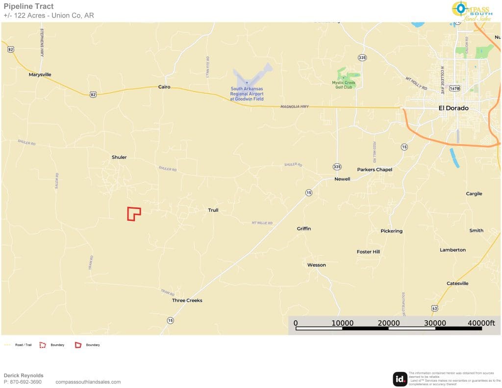 Pipeline Tract Location Map 