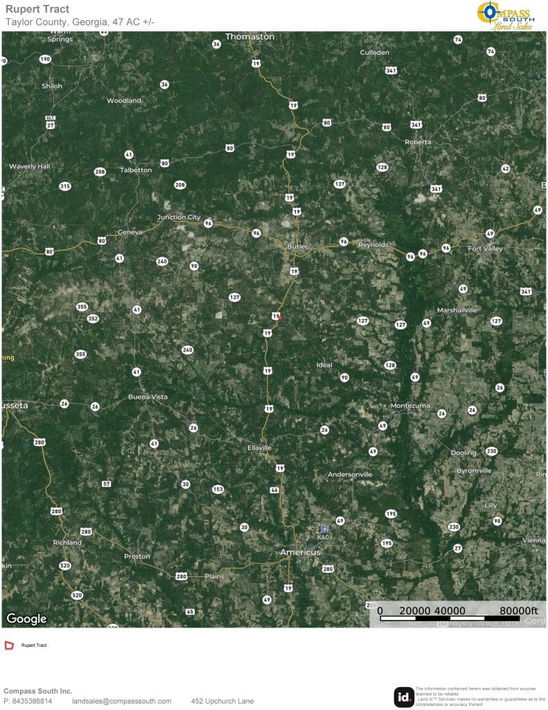 Rupert Tract Location Map 