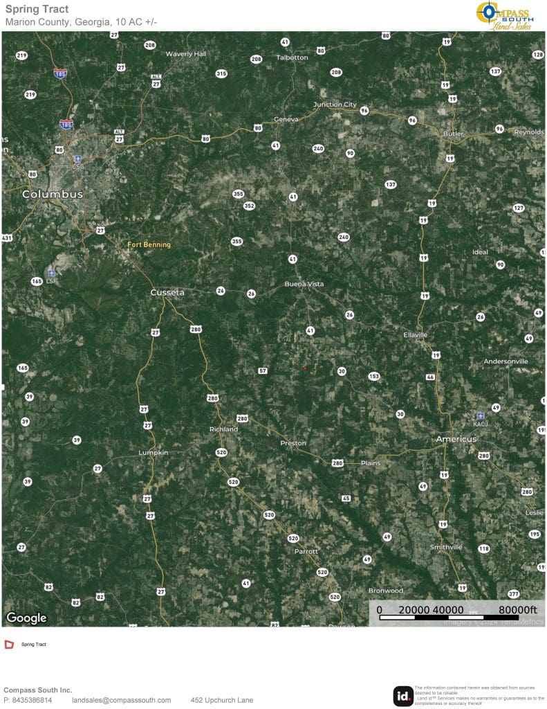 Spring Tract Location Map 