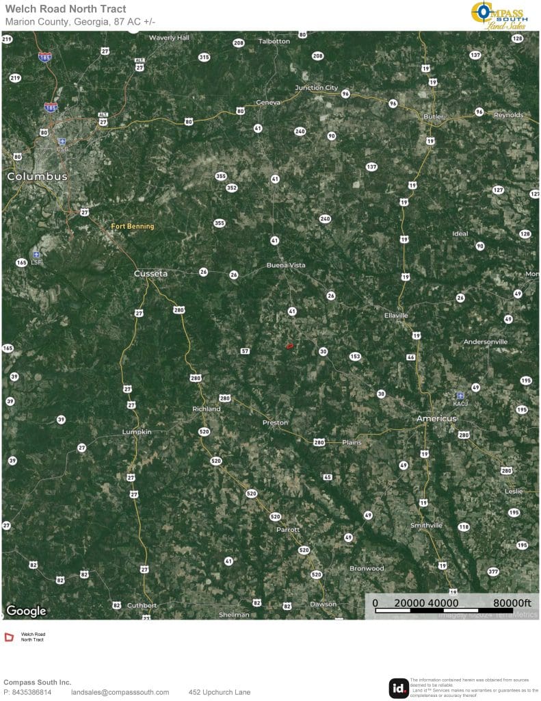 Welch Road North Tract Location Map 