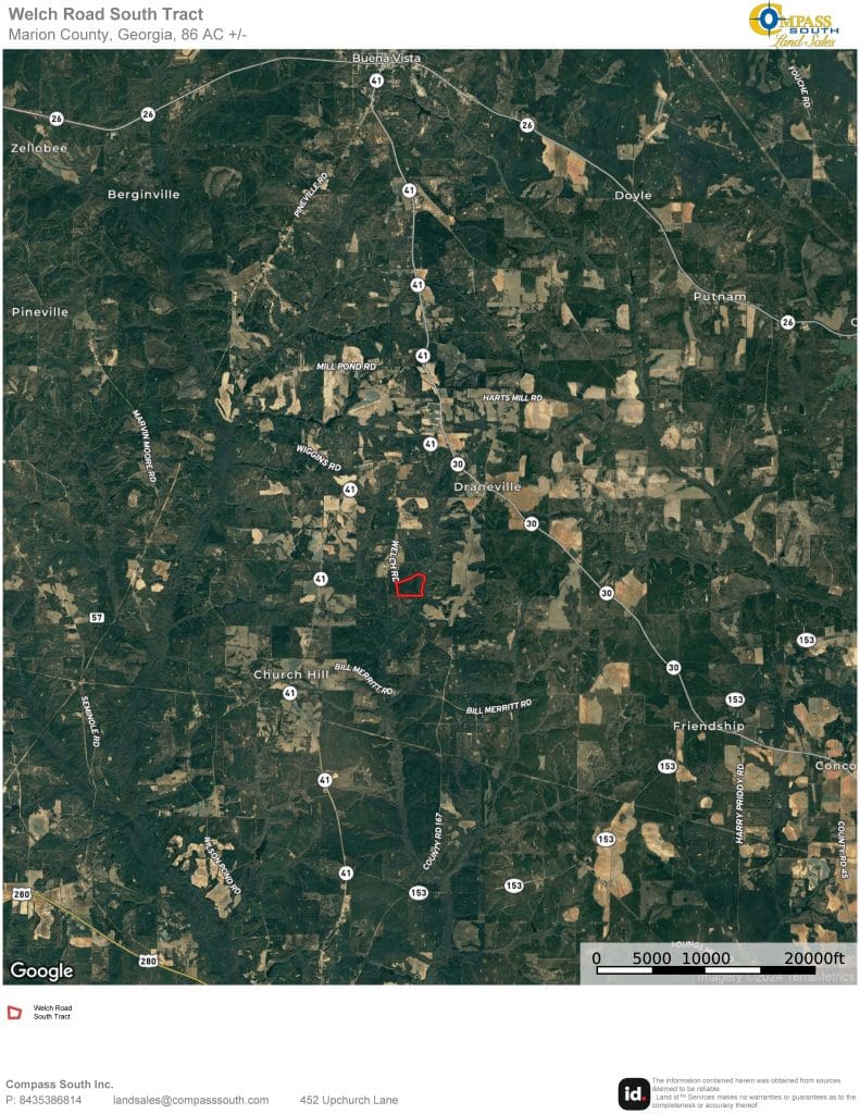 Welch Road South Tract Location Map 2