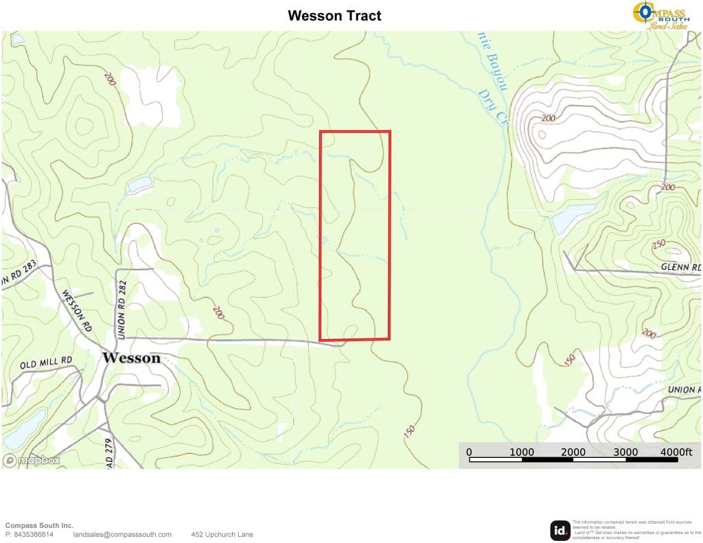 Wesson Tract Topo Map 