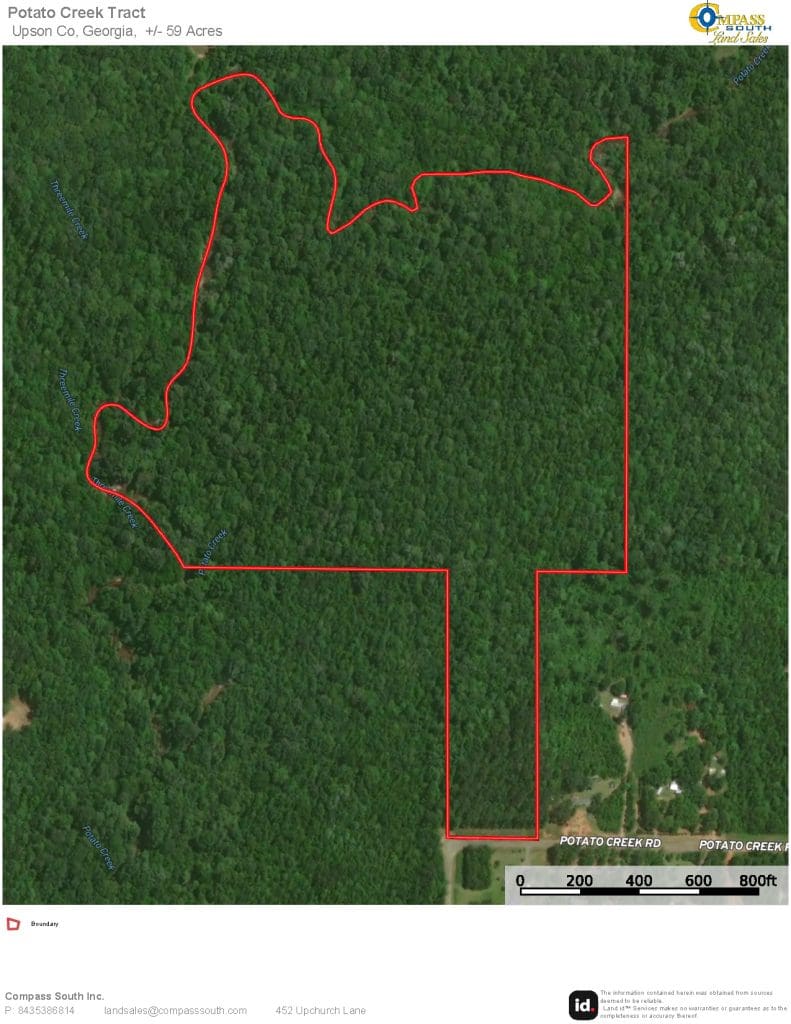 Potato Creek Tract Aerial Map 