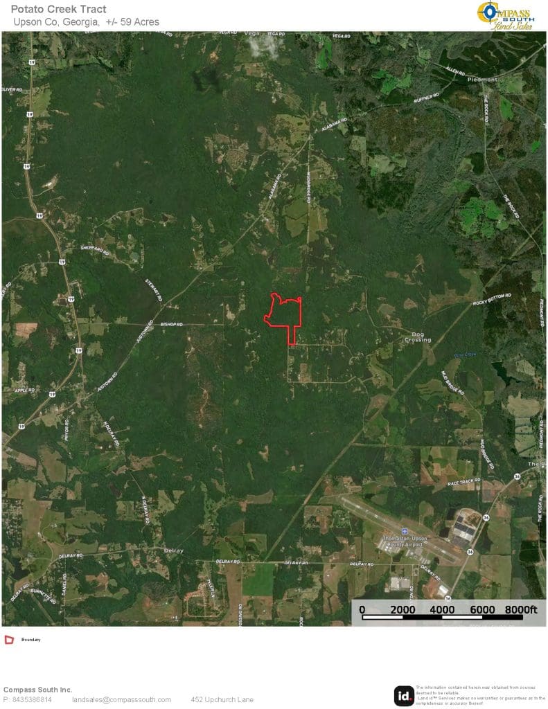 Potato Creek Tract Location Map 2