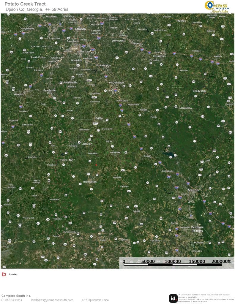 Potato Creek Tract Location Map 