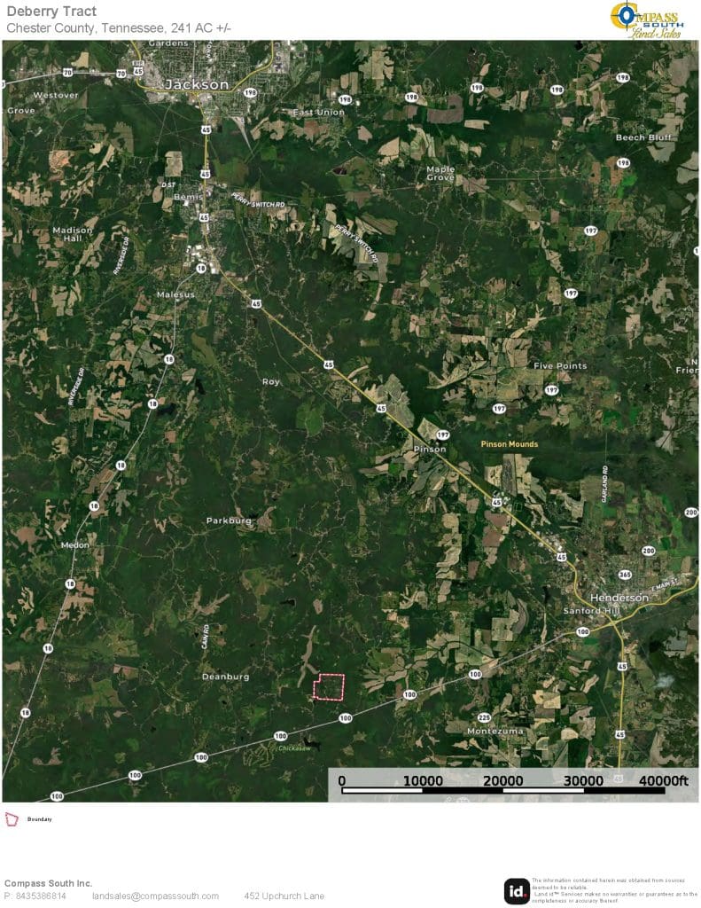 Deberry Tract Location Map 2