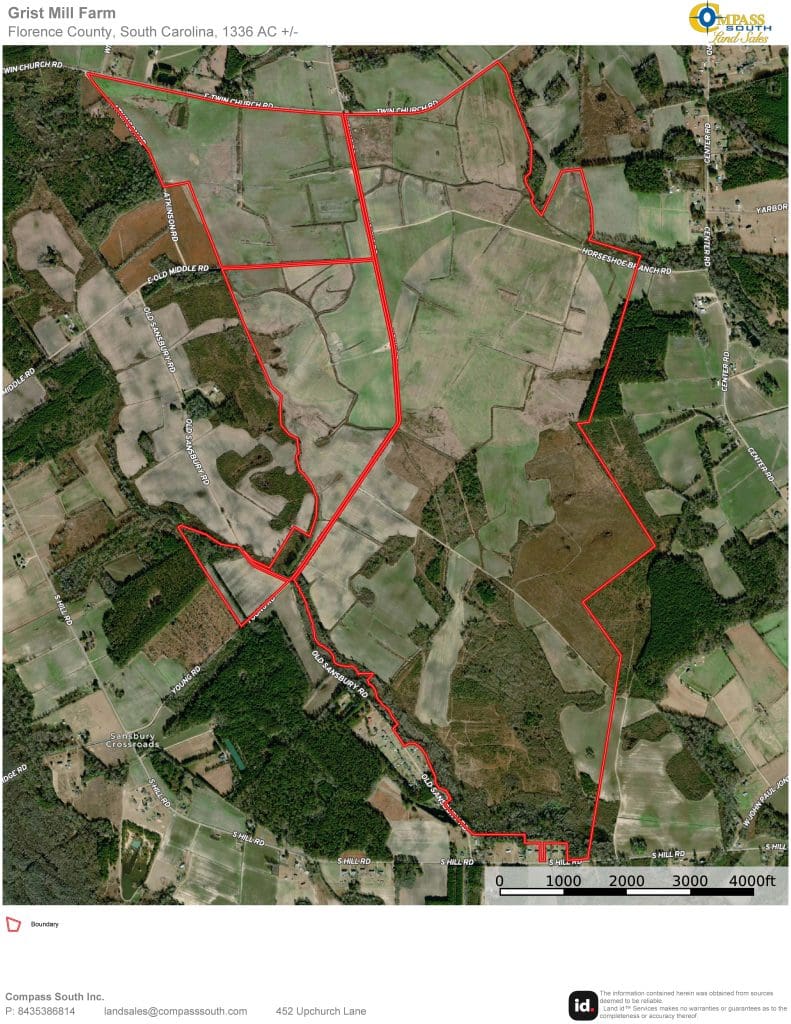 Grist Mill Farm Aerial Map 2
SC land for sale