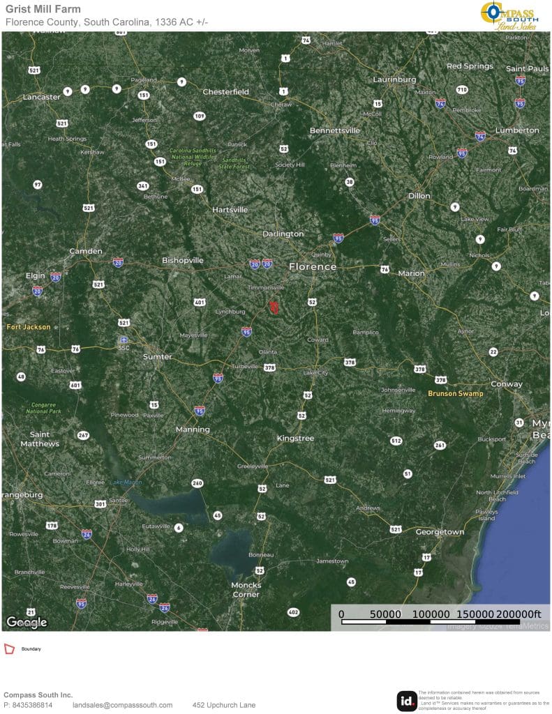 Grist Mill Farm Location Map 1
SC land for sale