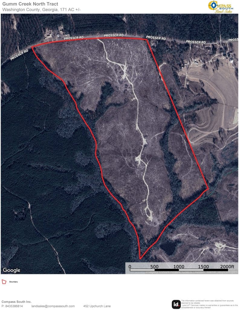 Gumm Creek North Tract Aerial Map 