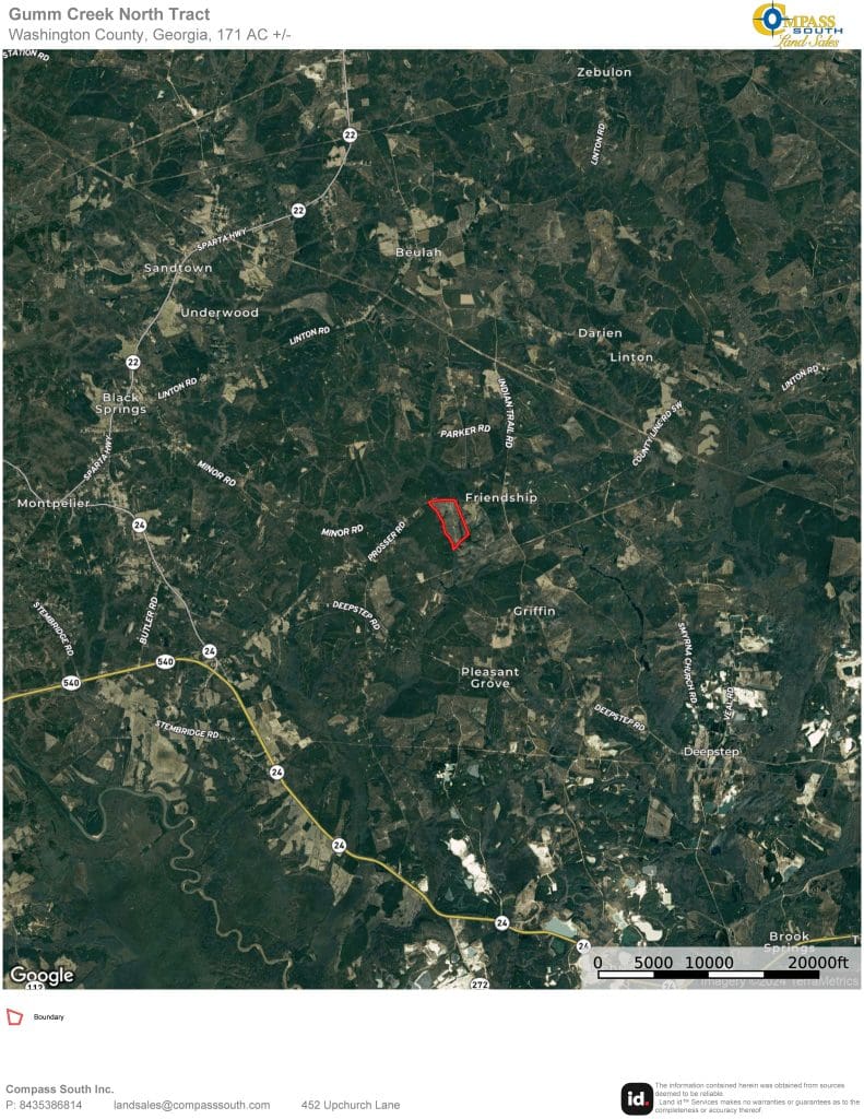 Gumm Creek North Tract Location Map 2