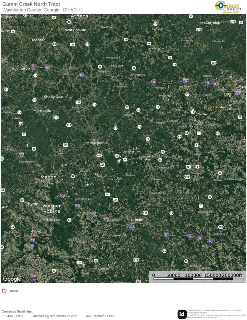 Gumm Creek North Tract Location Map 