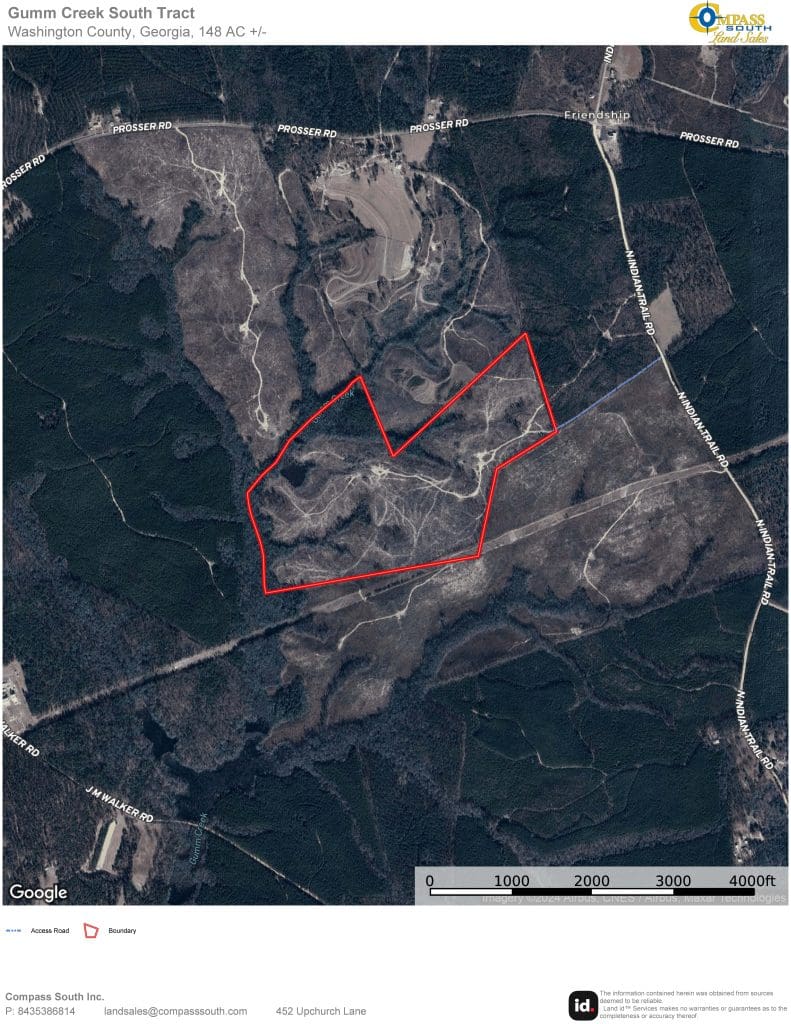 Gumm Creek South Tract Aerial Map 