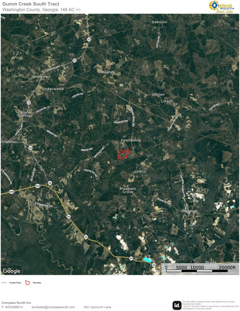 Gumm Creek South Tract Location Map 2